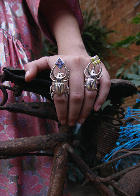 Aquamarine Atlas Ring